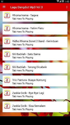 Lagu Dangdut Mp3 Vol 3 screenshot 8