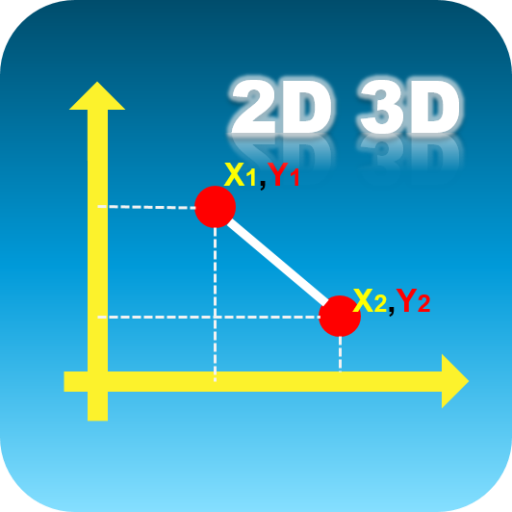 Distance Points 2D 3D Calculator icon