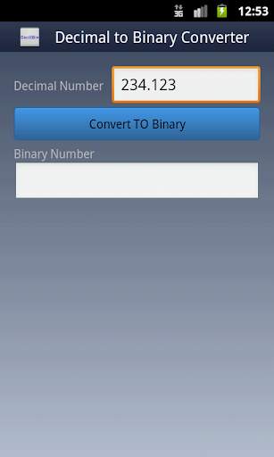 Decimal To Binary Converter скриншот 2