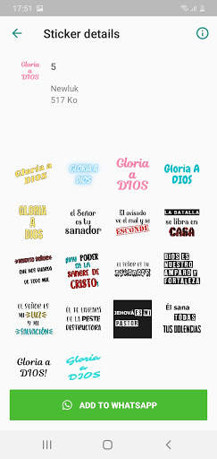 Stickers Frases Cristianos para WhatsApp screenshot 2