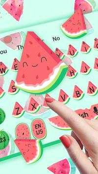 Cute Watermelon keyboard स्क्रीनशॉट 2