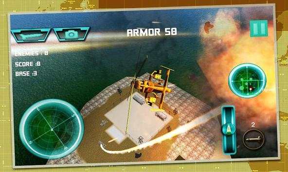 GUNSHIP BATTLE Helicopter Strike 3D War Game screenshot 1