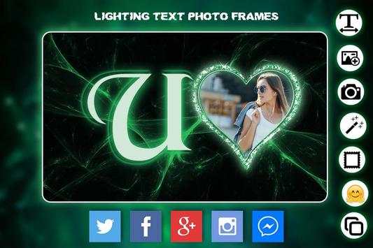 Lighting Text Photo Frame screenshot 8