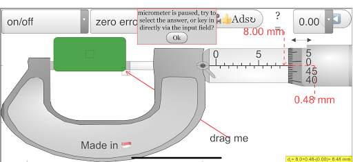 Micrometer Simulator screenshot 3