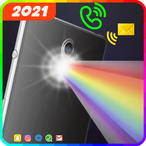 alerta llamada en color de pantalla linterna flash icon