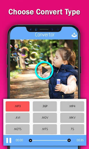 Video Convertor - MP3,MP4,3GP,MOV,AVI converter screenshot 2