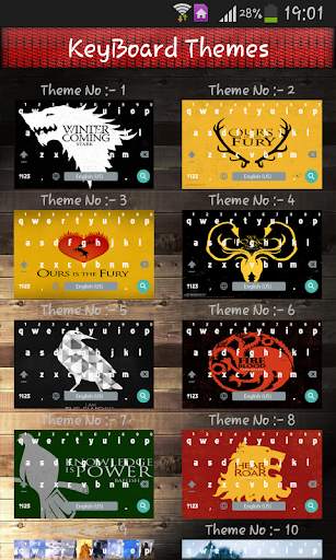 Game Of Keyboard Themes screenshot 2