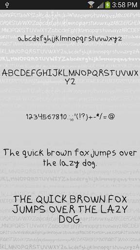 Handwritten Fonts for Android screenshot 6