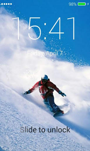 Snowboarding Lock Screen screenshot 3