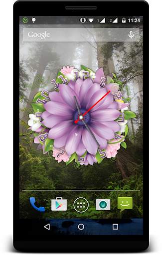 Flower Clock Live Wallpaper screenshot 7