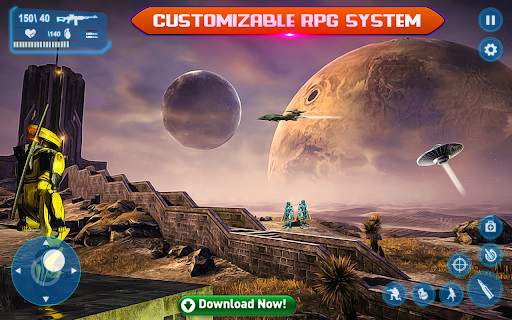 Sci-Fi Cover Fire 3D Shooting screenshot 8