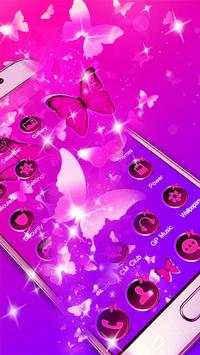 Butterfly Purple Theme स्क्रीनशॉट 3