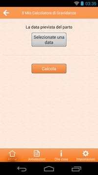 Calcolatore di Gravidanza screenshot 5
