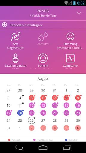 Ovu Menstruationstracker screenshot 2