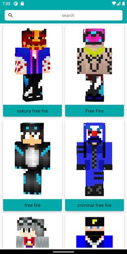 F F Skins for Minecraft screenshot 2