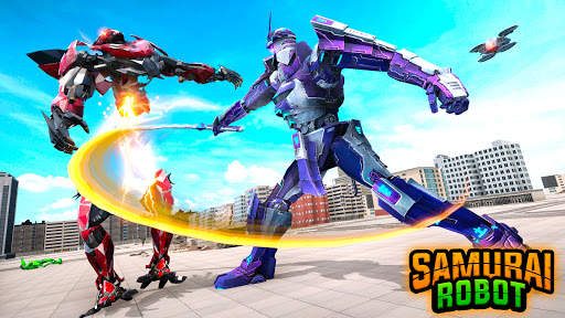Samurai Robot Car Transform: Robot War screenshot 2
