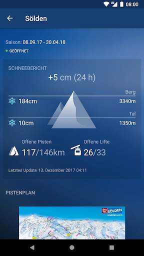 Schneehoehen Ski App screenshot 2