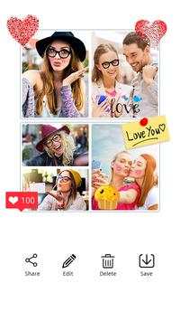 Sweet selfie camera collage 4 تصوير الشاشة