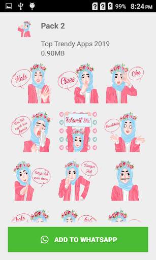 New Hijab girl Stickers 2020 screenshot 1