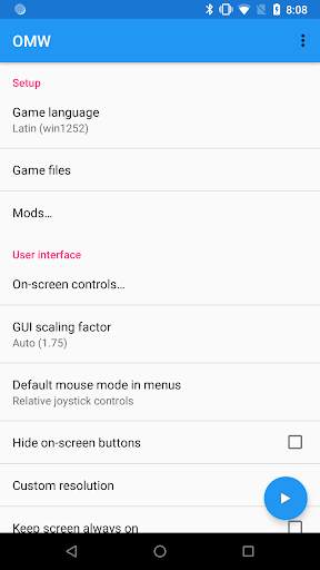 OpenMicroWave (OMW) screenshot 1