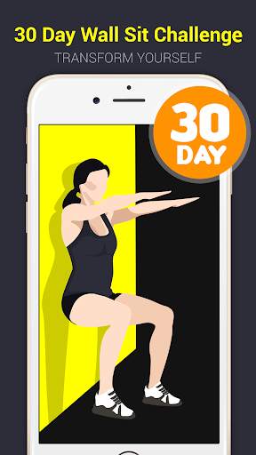 30 Day Wall Sit Challenge Free screenshot 1