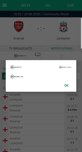 Football on TV and livescore screenshot 4