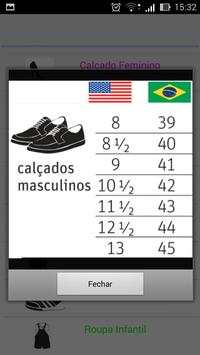 Tamanho Roupas Br Eua screenshot 4