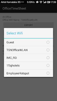 Office Wifi Time Sheet screenshot 2