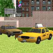 vegas taxi car parking sim 3D logo