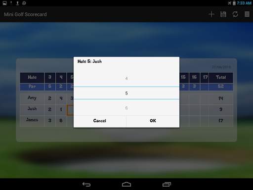 Mini Golf Scorecard स्क्रीनशॉट 7