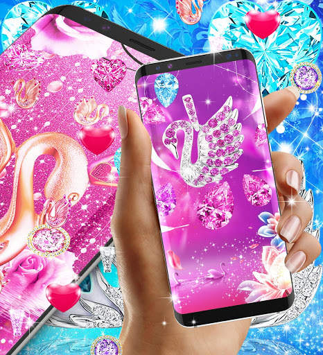 Diamond swan live wallpaper screenshot 6