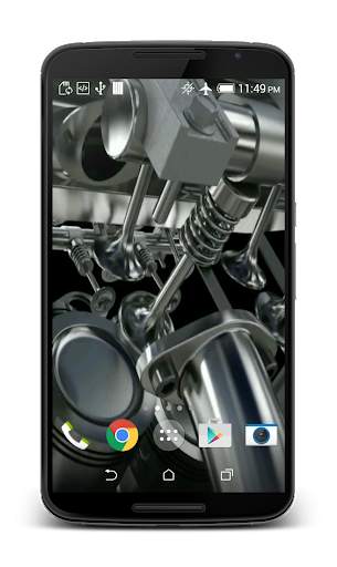 Двигатель V8 3D живые обои скриншот 2