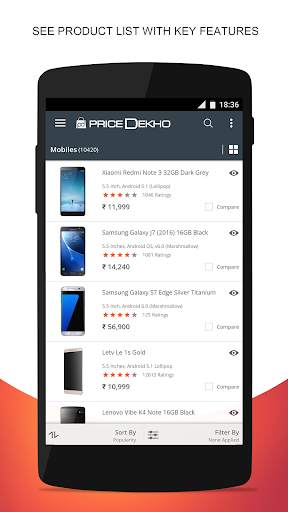 Compare Mobile Price India App screenshot 2