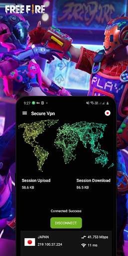 FreeFireVPN - Free SERVER CHANGER screenshot 1