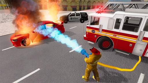 Fire Truck Driving Simulator screenshot 5