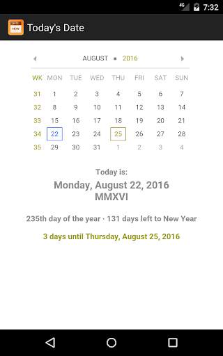 Today's Date screenshot 4
