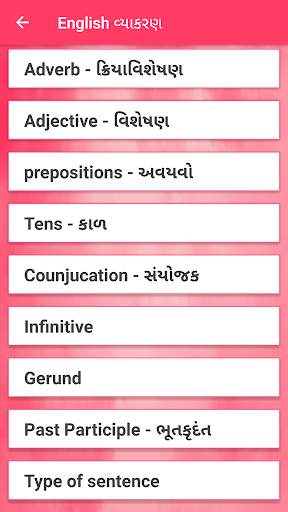 English Grammar In Gujarati screenshot 2