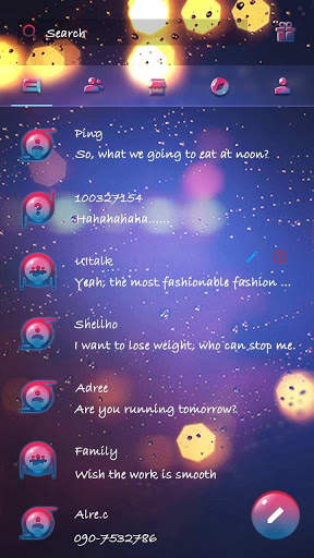(FREE) GO SMS FEEL THEME screenshot 2