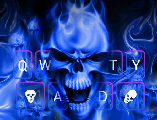 Flaming Skull Emoji Keyboard screenshot 5
