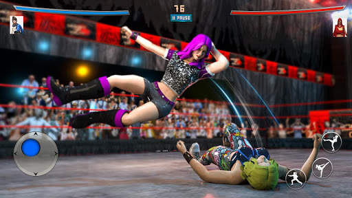 Girls Ring Wrestling Pro Fighting Games screenshot 2