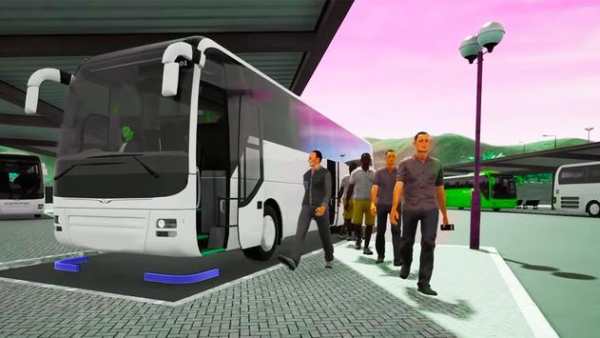 World Tourist Bus Racing Simulator:River Bus Drive screenshot 1