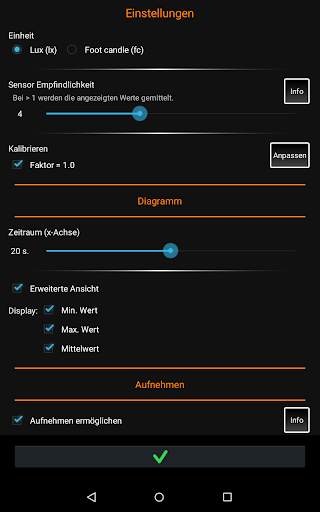 Luxmeter - Belichtungsmesser screenshot 5