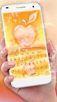 Yellow Apple Keyboard Theme screenshot 1