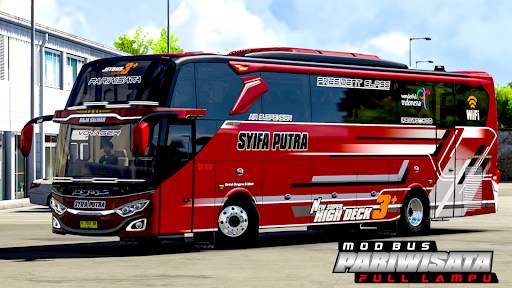 Mod Bus Pariwisata Full Lampu screenshot 1