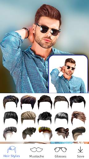 HeroMooch : Man Beard, HairStyle, Moustache Editor screenshot 7