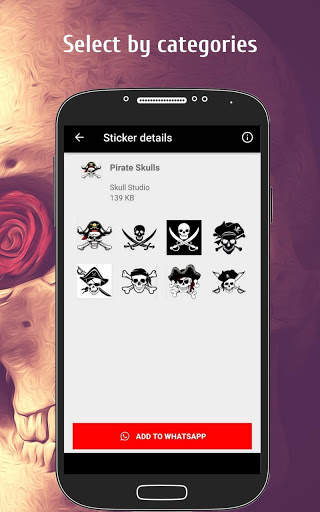 Skull Stickers For Chat - New WAStickerApps screenshot 4