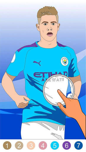 Live football coloring by number screenshot 4