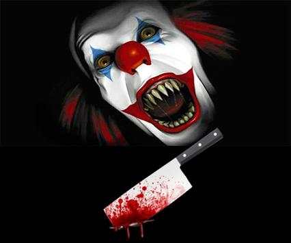 Horror máscara del payaso Photo Editor screenshot 3