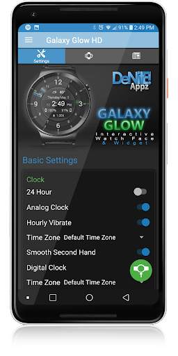 Galaxy Glow HD Watch Face screenshot 5