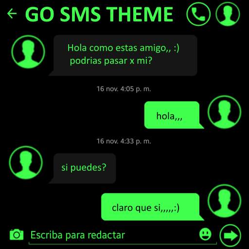 THEME FOR GO SMS PURE METRO GREEN 1.0